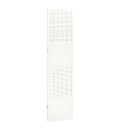 Cloisons de séparation 4 panneaux 2 pcs Blanc 160x180 cm Acier