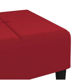 Repose-pied Rouge bordeaux 78x56x32 cm Velours