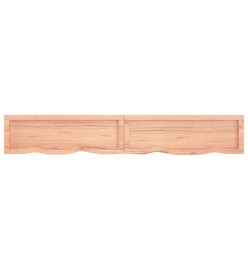 Comptoir de salle de bain marron clair 180x30x6 cm bois traité