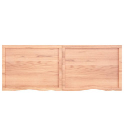 Comptoir de salle de bain marron clair 160x60x6 cm bois traité