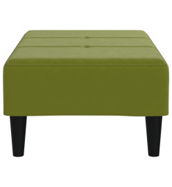 Repose-pied Vert clair 78x56x32 cm Velours