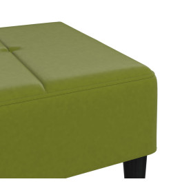 Repose-pied Vert clair 78x56x32 cm Velours