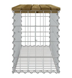 Banc de jardin design gabion 103x31,5x42cm bois de pin imprégné