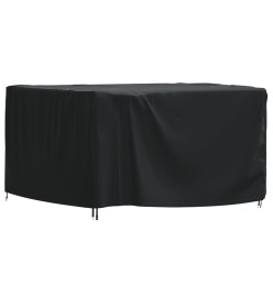 Housse de salon de jardin noir 113x113x73 cm imperméable 420D