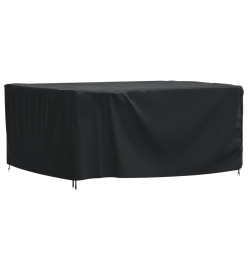 Housse de salon de jardin noir 180x140x90 cm imperméable 420D