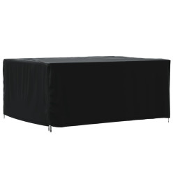 Housse de salon de jardin noir 180x140x90 cm imperméable 420D