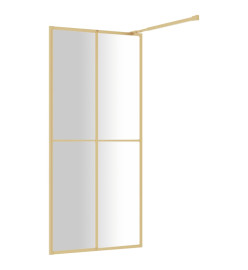 Paroi de douche avec verre ESG transparent doré 90x195 cm