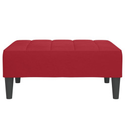 Repose-pied Rouge bordeaux 78x56x32 cm Velours