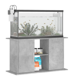 Support pour aquarium gris béton 101x41x58 cm bois d'ingénierie