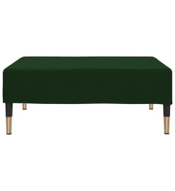 Repose-pied Vert foncé 78x56x32 cm Velours