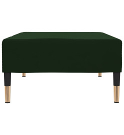 Repose-pied Vert foncé 78x56x32 cm Velours