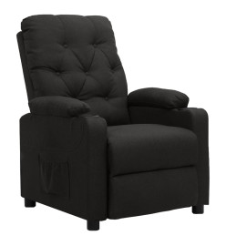 Fauteuil inclinable Noir Tissu