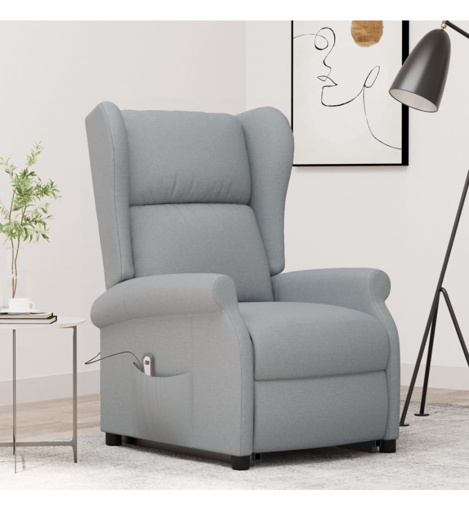 Fauteuil Gris clair Tissu