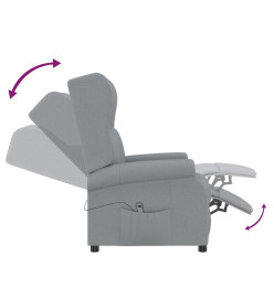 Fauteuil Gris clair Tissu