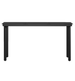 Mobilier de salle à manger de jardin coussins 5 pcs Marron/noir