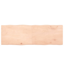 Dessus de table bois chêne massif non traité bordure assortie