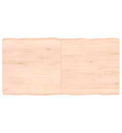 Dessus de table bois chêne massif non traité bordure assortie