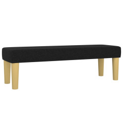 Lit à sommier tapissier avec matelas Noir 200x200 cm Tissu