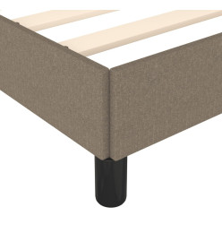 Cadre de lit Taupe 160x200 cm Tissu