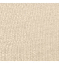 Tête de lit avec oreilles Crème 183x16x118/128 cm Tissu