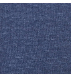 Cadre de lit avec tête de lit Bleu 180 x 200 cm Tissu