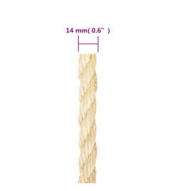 Corde 100 % sisal 14 mm 25 m