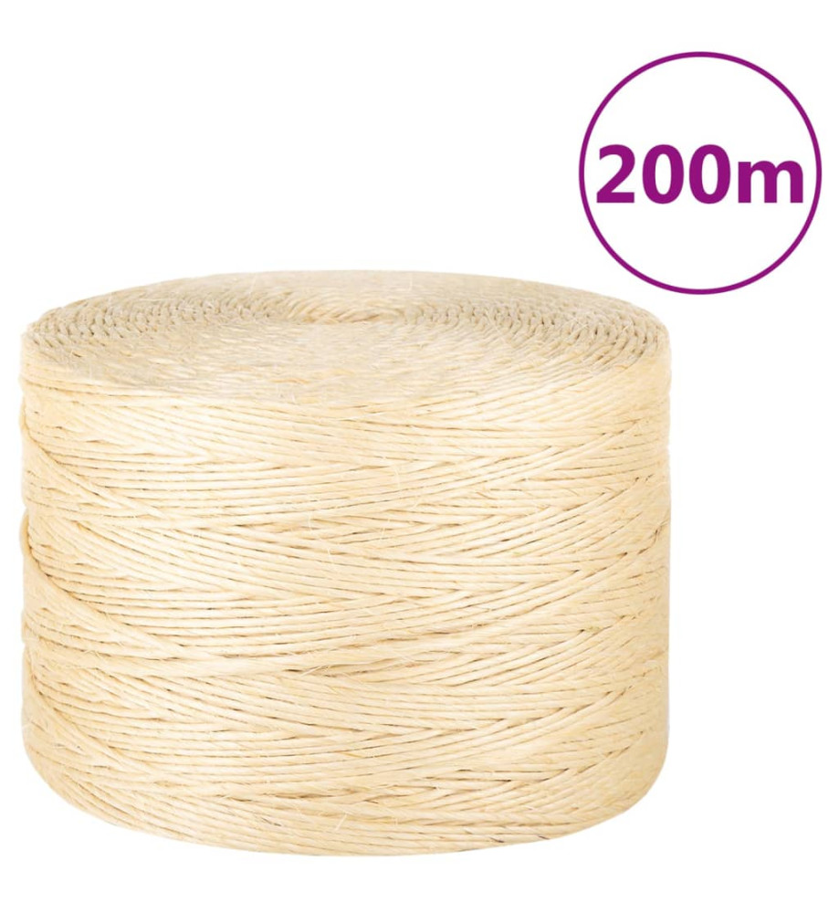 Corde 100 % sisal 3 mm 200 m