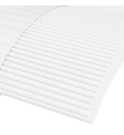 Lit de jour avec matelas crème 90x200 cm tissu