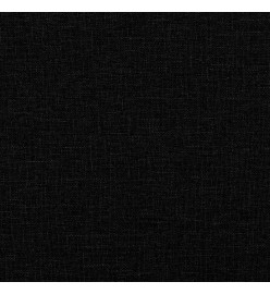 Lit de jour avec gigogne et matelas noir 90x190 cm tissu