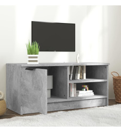 Meuble TV Gris béton 80x35x36,5 cm Bois d'ingénierie