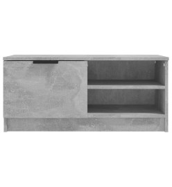 Meuble TV Gris béton 80x35x36,5 cm Bois d'ingénierie