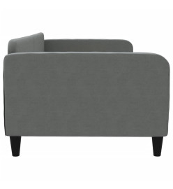 Lit de repos gris foncé 100x200 cm tissu