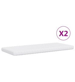 Lit de jour avec gigogne et matelas gris foncé 100x200 cm tissu