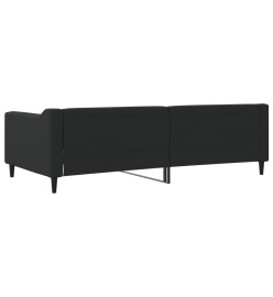 Lit de repos noir 100x200 cm tissu