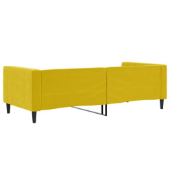 Lit de repos jaune 90x200 cm velours