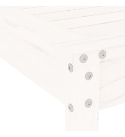 Ensemble de bistrot de jardin 3 pcs blanc bois de pin massif