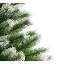 Sapin de Noël artificiel à charnières avec neige floquée 210 cm