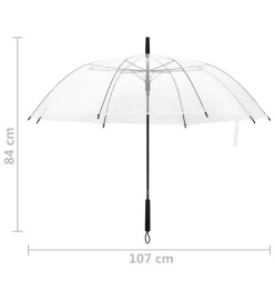 Parapluie Transparent 107 cm