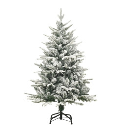 Arbre de Noël artificiel LED et flocons de neige 120 cm PVC PE