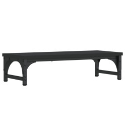 Support de moniteur noir 55x23x14 cm bois d'ingénierie