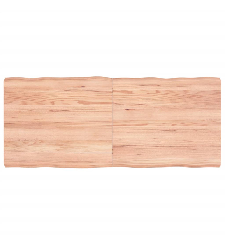 Dessus de table bois chêne massif traité bordure assortie