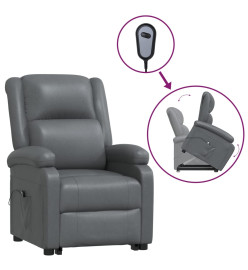 Fauteuil Gris Similicuir