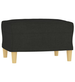 Ensemble de canapés 4 pcs avec coussins Noir Tissu