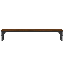 Support de moniteur chêne marron 85x23x15,5cm bois d'ingénierie