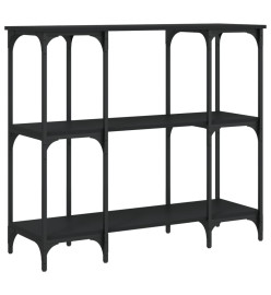 Table console noir 102x35x90 cm bois d'ingénierie