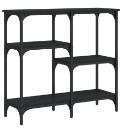 Table console noir 80x29x75 cm bois d'ingénierie