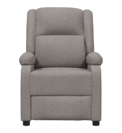 Fauteuil électrique de massage Taupe Tissu