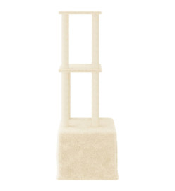 Arbre à chat avec griffoirs en sisal Crème 133,5 cm