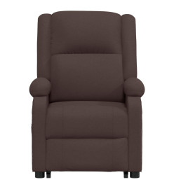 Fauteuil de massage Marron foncé Tissu