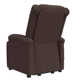 Fauteuil de massage Marron foncé Tissu